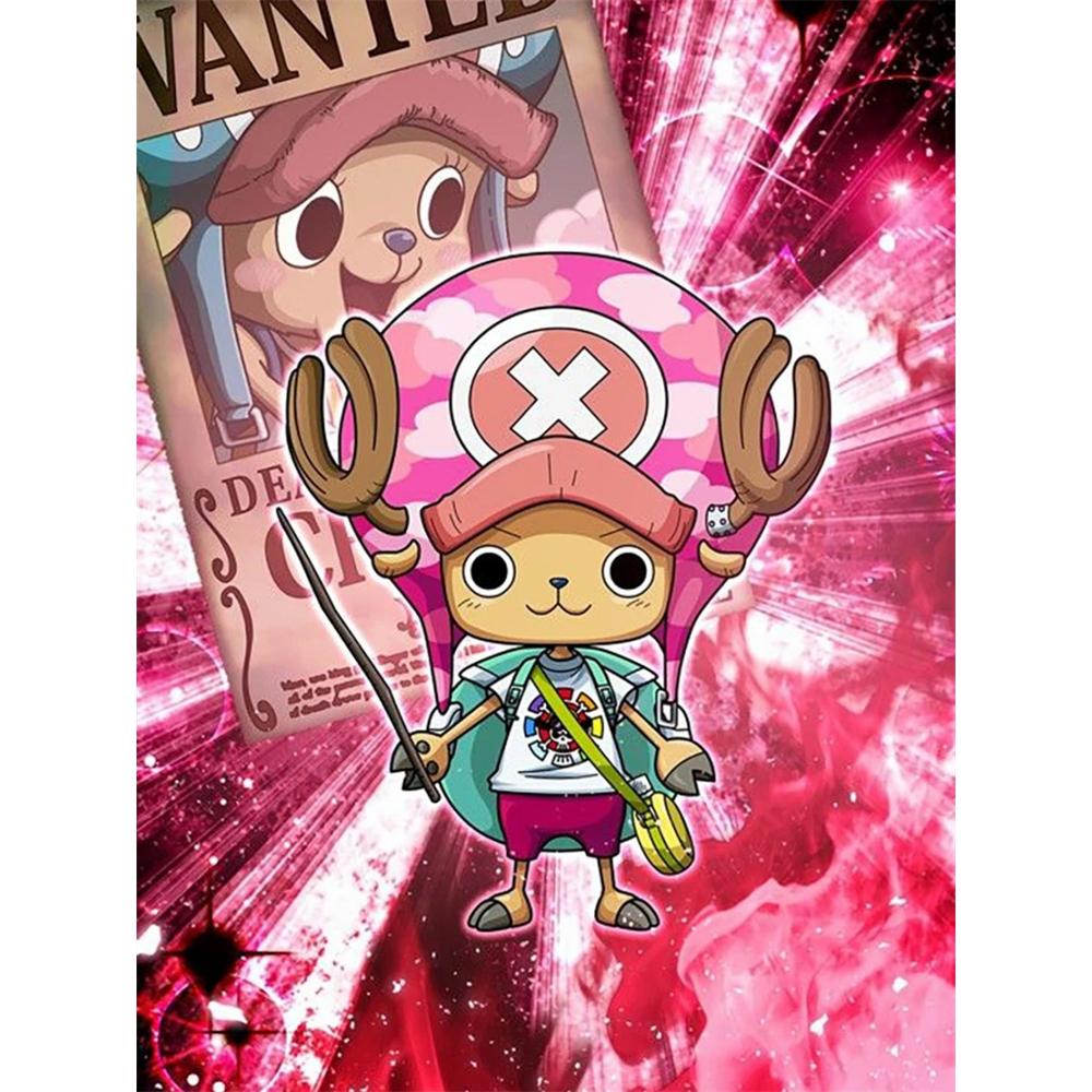 Pintura Diamante 5D DIY Anime One Piece Luffy Padrão de Arte Kit Impresso Quebra-cabeça Mosaico em Tela Ponto Cruz Bordado Decoração de Casa Presente para Criança