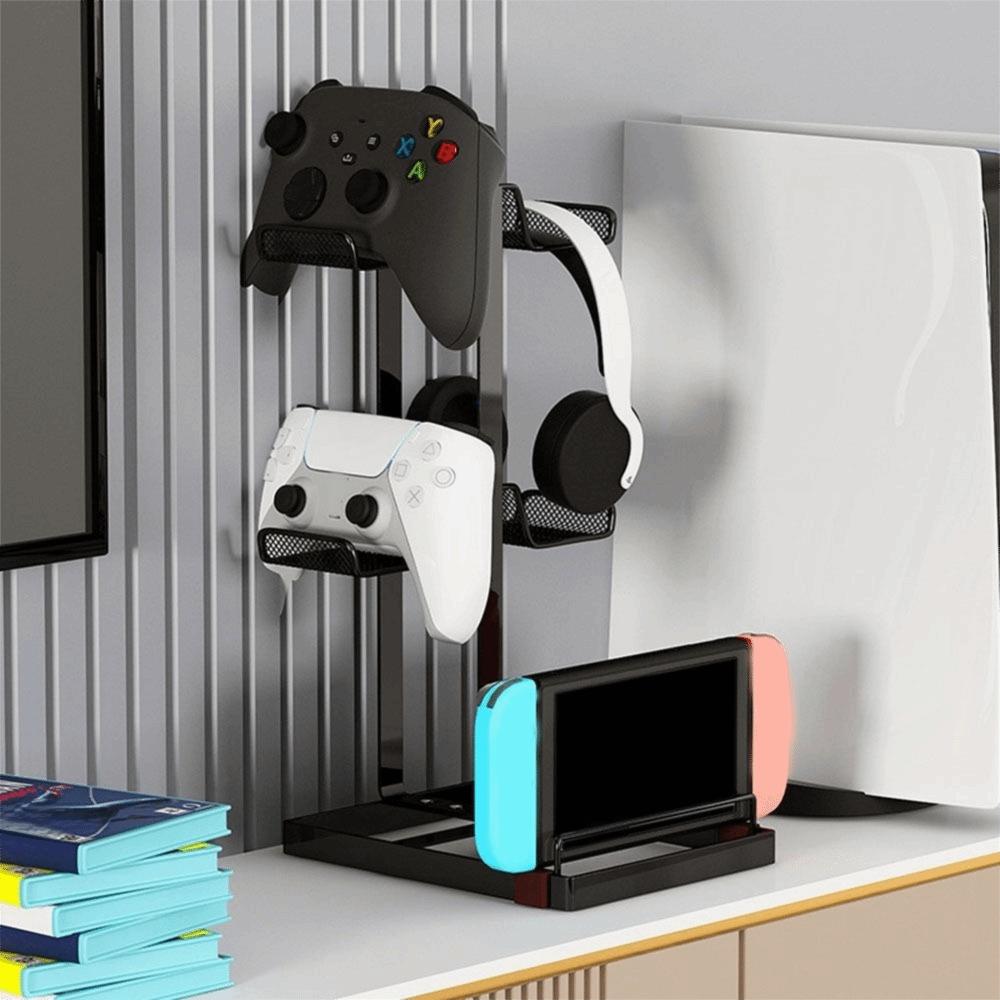 Multi-Tier Game Controller Holder Compatible Headphones Gamepad Display Stand  Gamer Gift