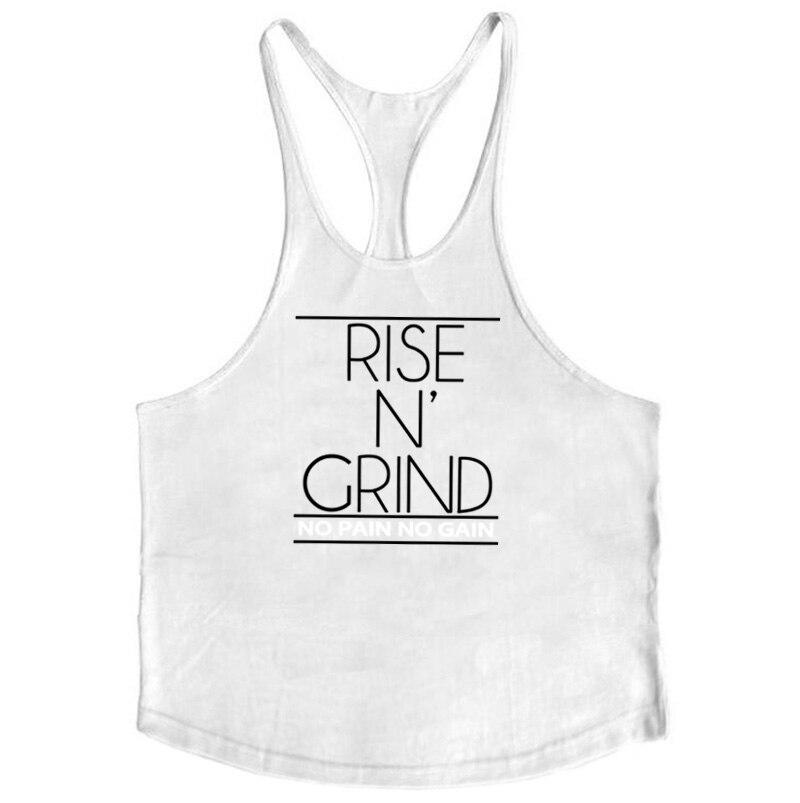 Muscleguys Muscleguys Brand Cotton Ermeløs skjorte med hettegenser Sportsklær gym Klær Fitness Menn Bodybuilding stringer tank topper singlets