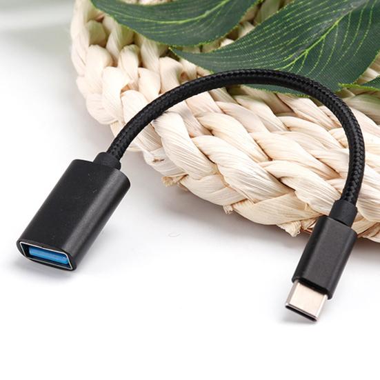 Nylon Braided OTG Adapter USB Data Cable Micro Adapter Cable U Disk Adapter Cable