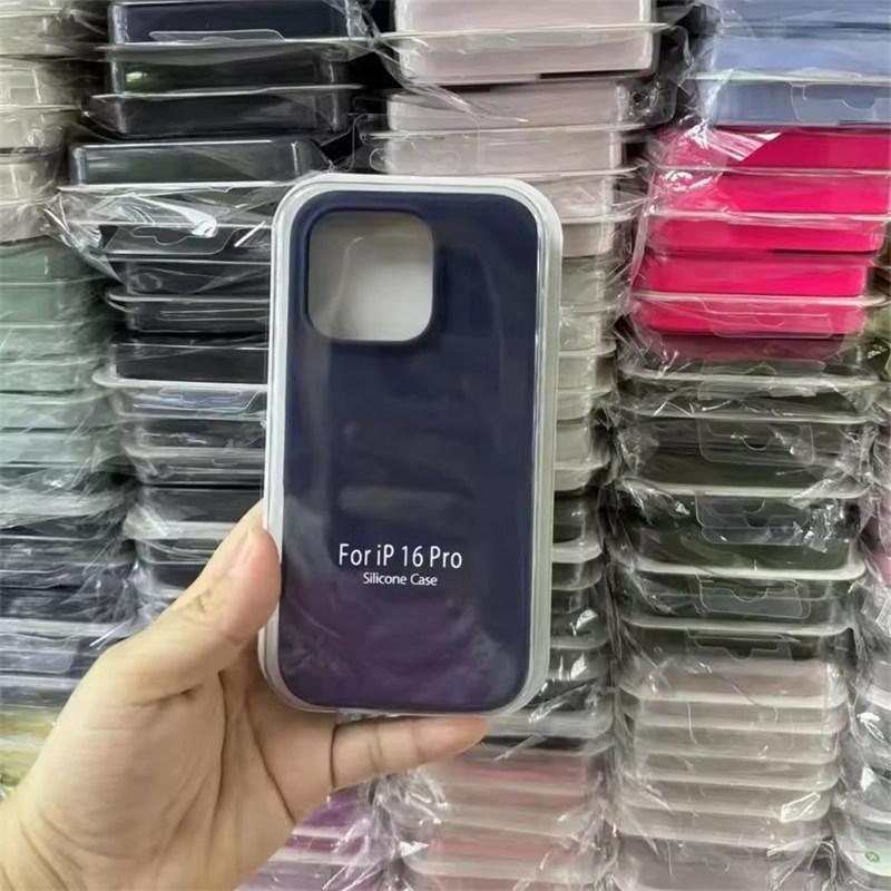 Liquid Silicone Case For Apple iPhone17 Air 15 16E 14 13 12 11 Pro Max Plus Mini XS XR 7/8 SE Phone Official Style Protective Cover