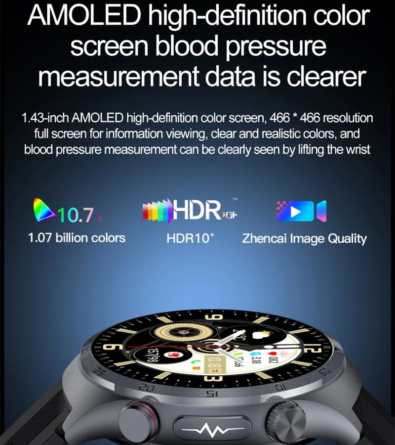 NFC Smartwatches ECG Air Pump Blood Pressure Watch Blood Oxygen Sport FitnessTracking Sapphire Smart Watch for Xiaomi Huawei iOS