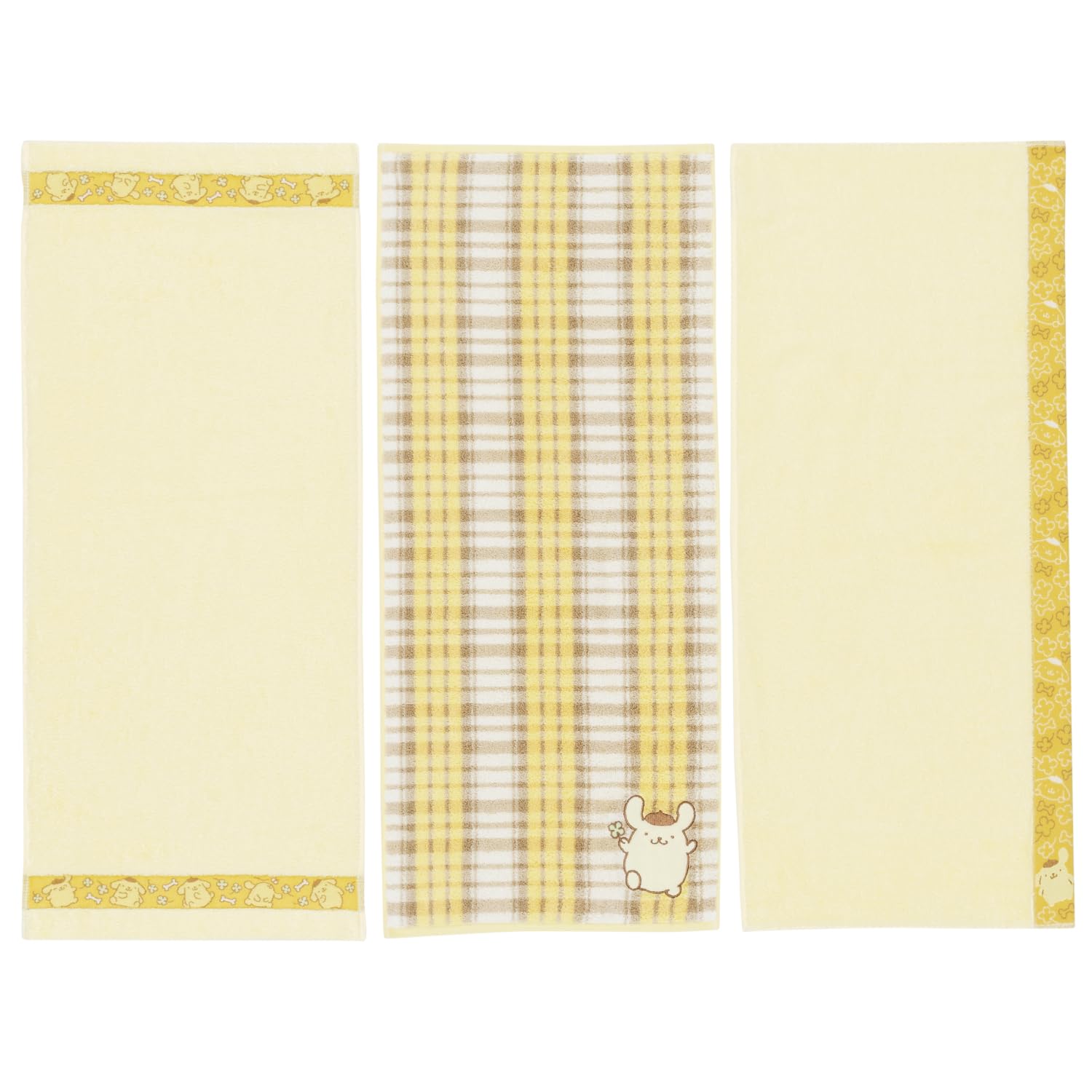 

Полотенце Лаборатория Помпомпурин Лицо Sanrio Япония Технология [Персонажи Sanrio] #meet Полотенца, Набор из 3 штук, Пушистое, Быстровпитывающее, 100% хлопок,