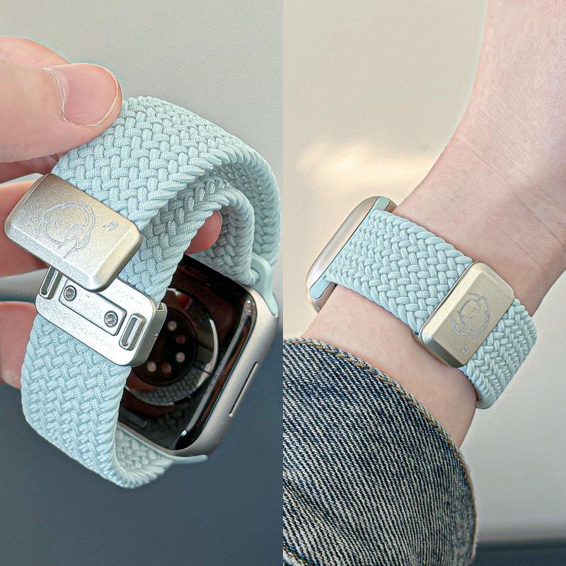 

Musical Bear Nylon Magnetic Strap for Apple Watch S10/S9/S8/7/SE - Cute Design 38/40/41mm