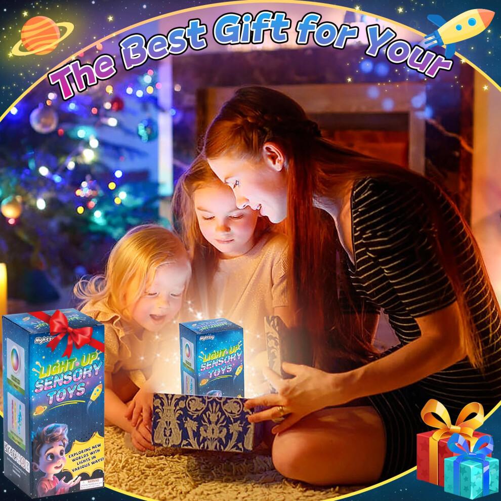 Highttoy Light Up Sensory Toys, Sensory Toys for Autism, 7PCS Light Up Toys, Sensory lights, Gifts for 4 5 6 7 8 Year Old Kids, Party Favors Stress R