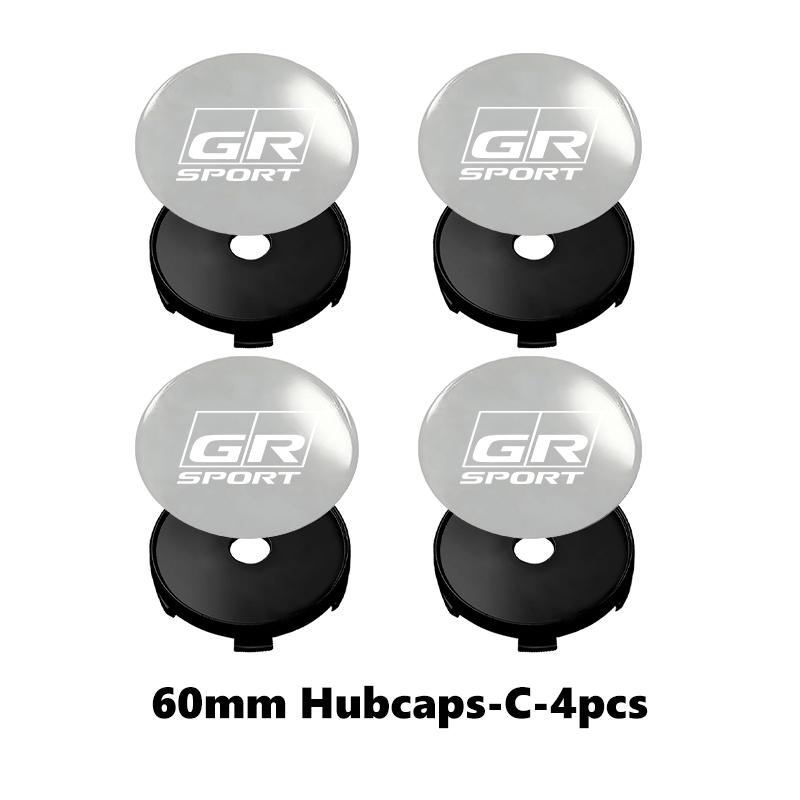 4Pcs 56mm/60mm Car Wheel Center Hub Cap Rim Cover For Toyota GR Yaris Corolla Prius Aqua Vios Mirai Hilux Auris CHR