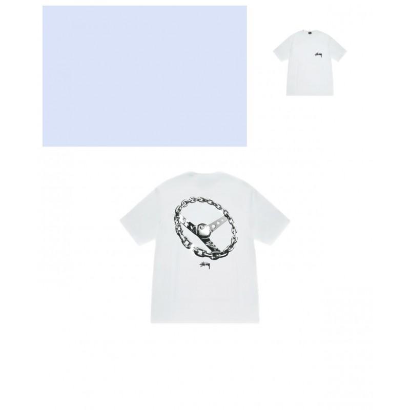 Mens Loose Fit Cotton Blend Short Sleeve T-Shirt With Cartoon Print Breathable Casual Tee Teens Adults