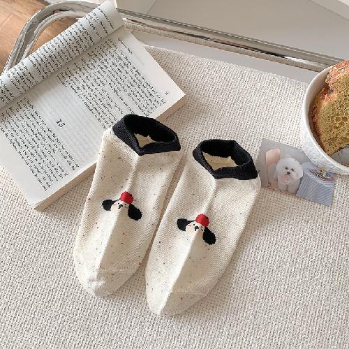 Japanese Kawaii Cute Low Cut Ankle Socks Women Casual Cotton Breathable Low Tube Socks Cartoon Print Sweet Girl Cute Short Socks