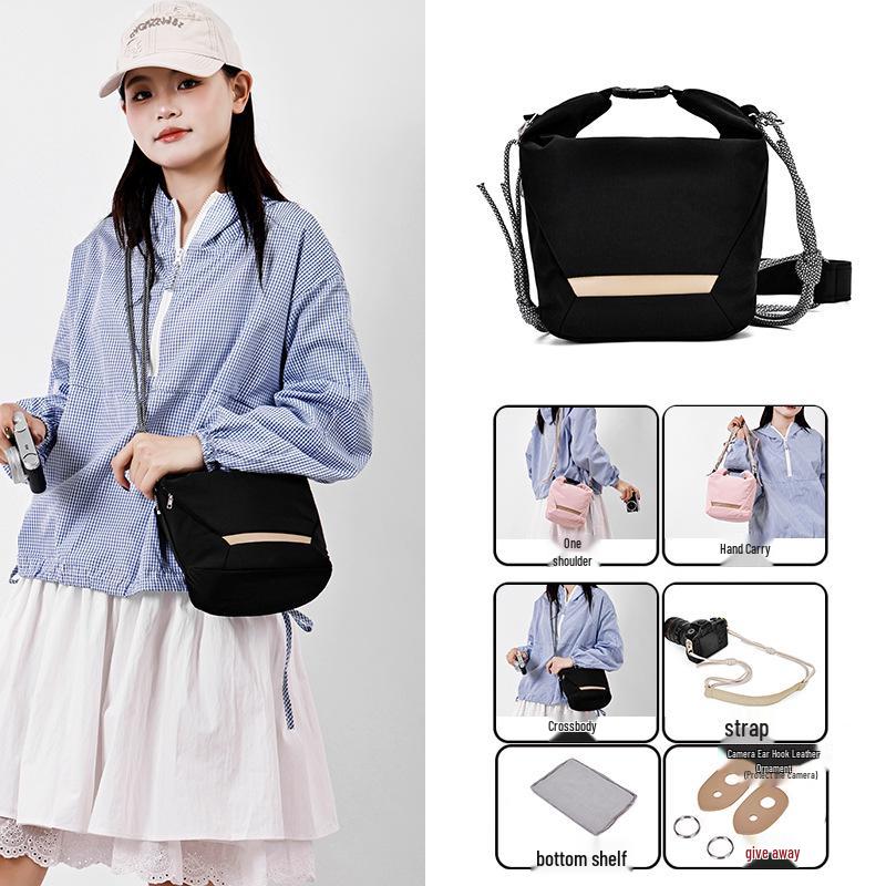 

Плечова сумка для бездзеркальної камери Fujifilm - Захисна сумка-кросбоді для подорожей та зберігання Canon чорний