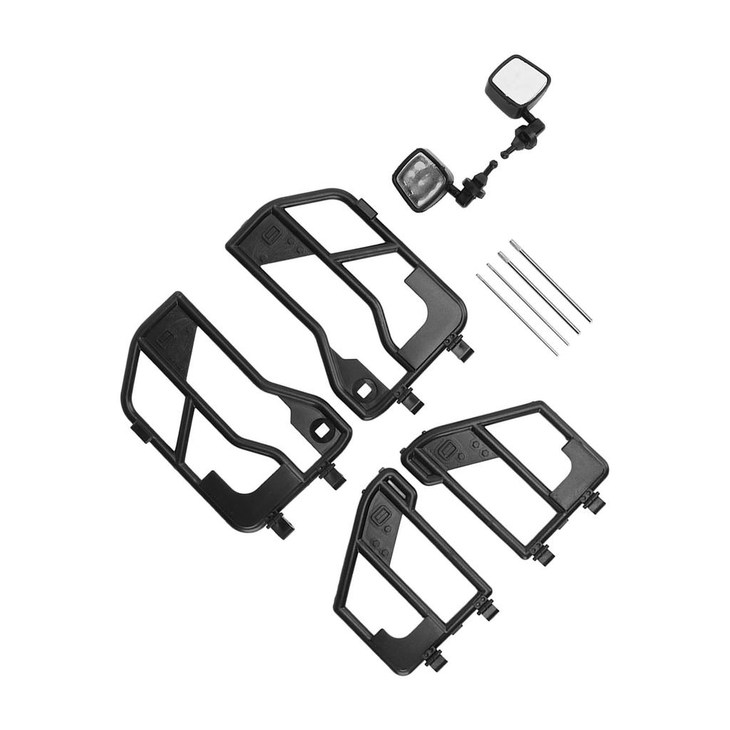 313mm Wheelbase Tube Doors Rear View Mirror Unassembled Kit for RC Car Body Shell