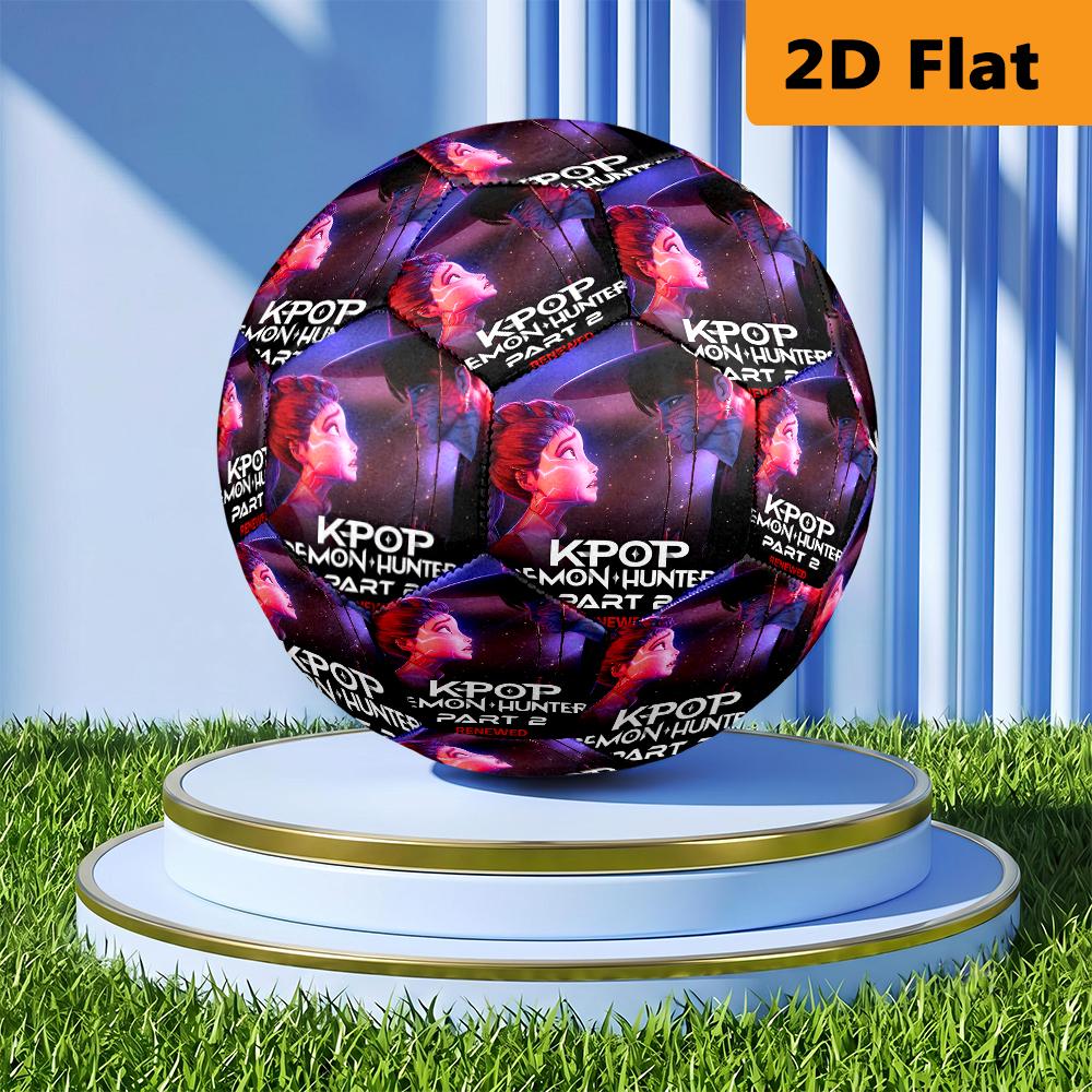 Kpop Demon Hunters Adventure Football Suitable For Both Training And Competition Outdoor Sports No 5 Football Wearresistant And Slipresistant
