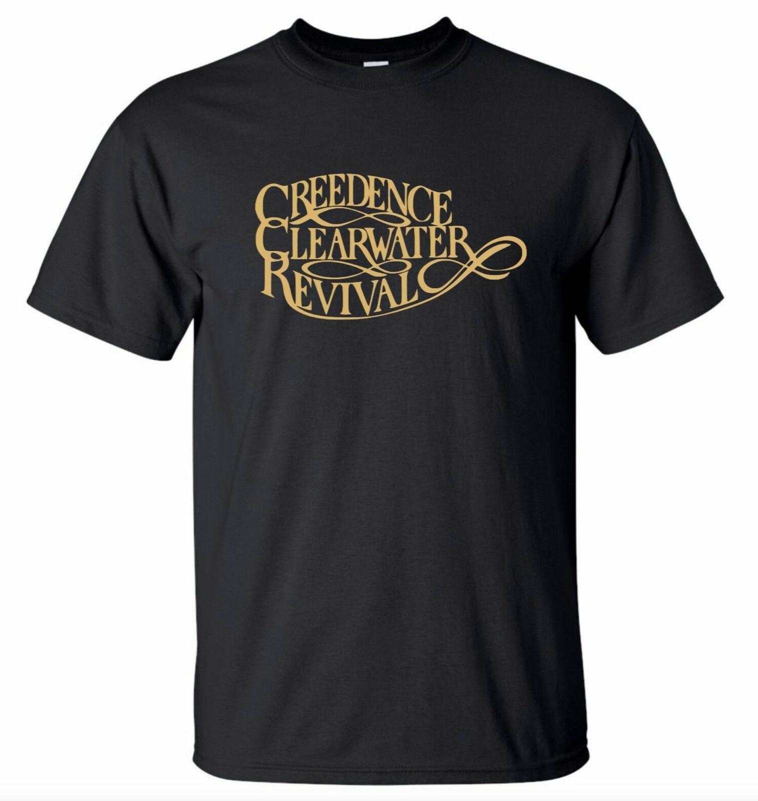 CCR Creedence Clearwater Revival T-Shirt American Rock Band 60 s Logo unisex UK S разноцветный