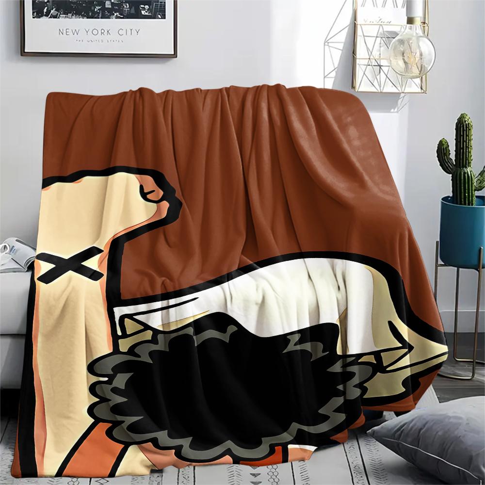 One Piece character Print Flannel Blanket,High quality Comfortable for All Seasons,Home Decor,Warmth and Comfort,Perfect for Christmas Gifts