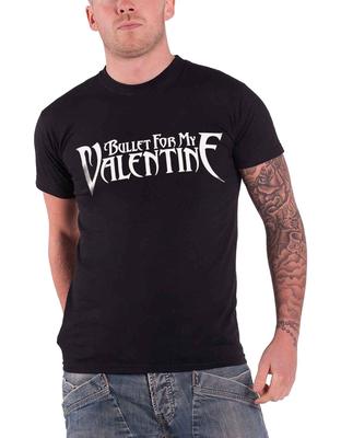 Bullet For My Valentine Herren T-Shirt Schwarz Klassisches Logo Offizielles Unisex T-Shirt