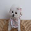 Haneul Mung Mung Puppy Cape, Flower Bib 4 Colors