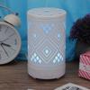 Desktop Hollow Iron Humidifier Aroma Diffuser with Colorful Night Light White