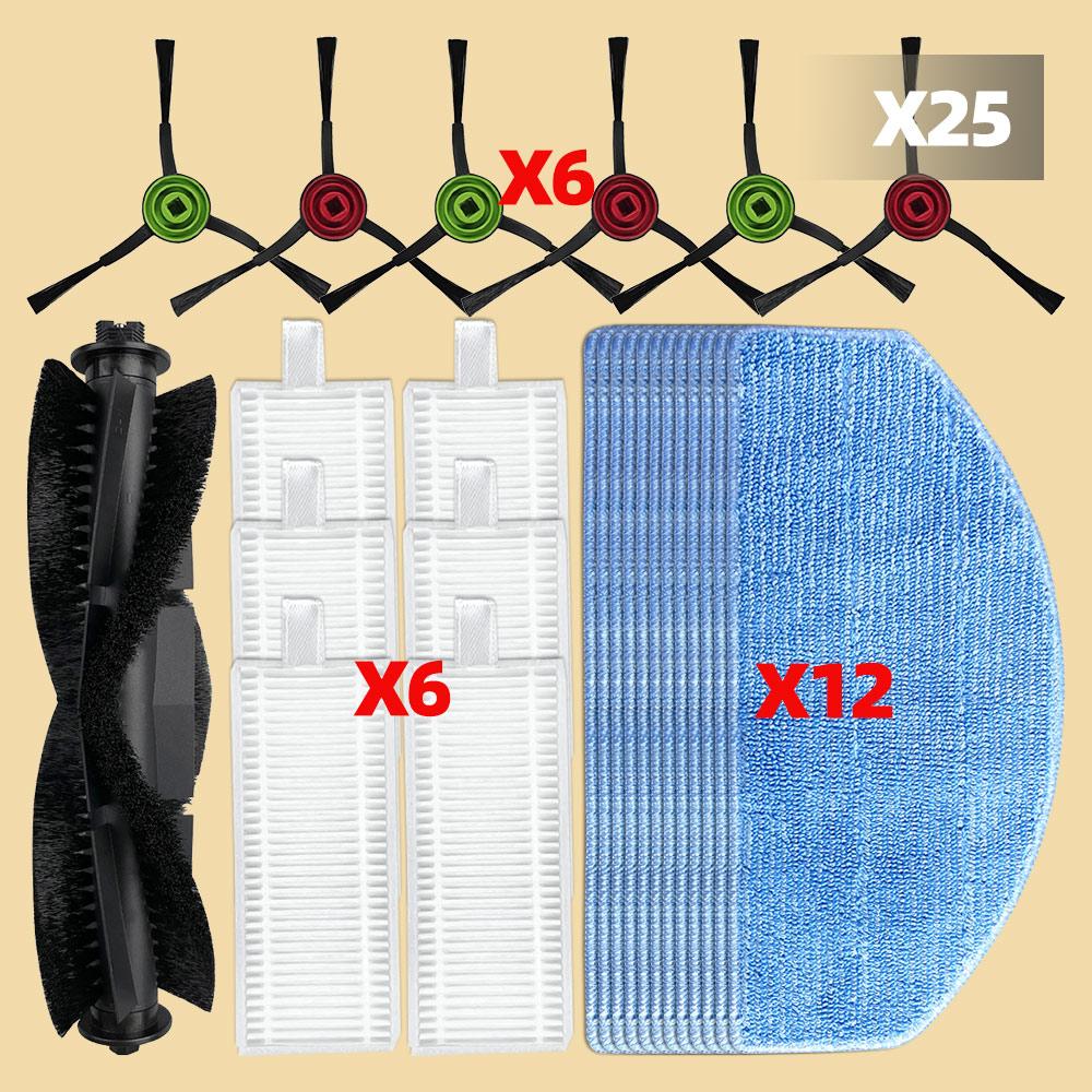 Fit For Lubluelu SL68 Vacuum Parts Main Roller Side Brush HEPA Filter Mop Cloth Accessories Replacement