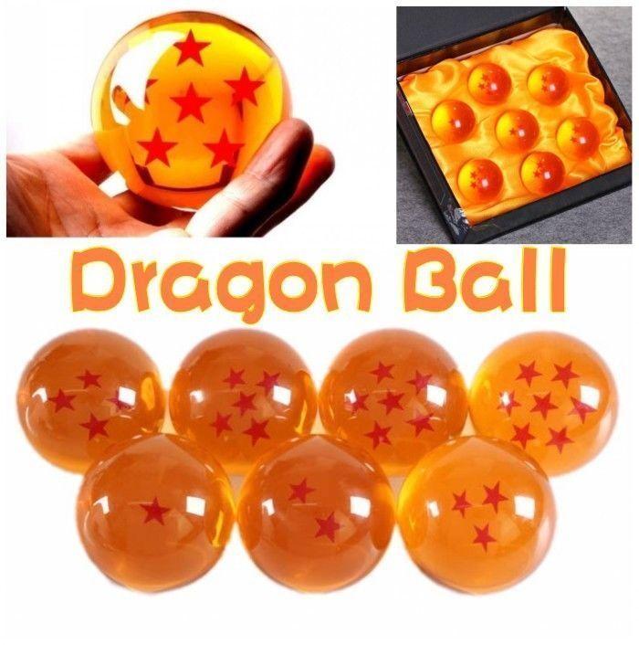 Anime Jp 7pcs Dragonball Z Stars Crystal 35mm Ball Collection Set With Box Gift