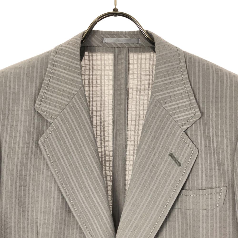 LANVIN stripe tailored jacket R46-44 gray Old Men's Used