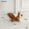 Cute Realistic Squirrel Christmas Tree Hanging Ornaments Pendant Christmas Home Wall Decoration New Year Holiday Party Kids Gift