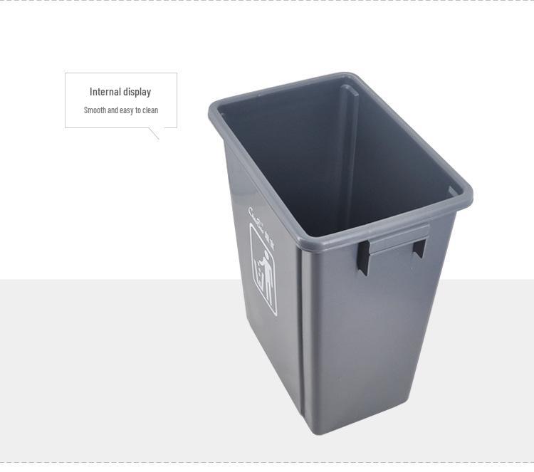 Chao Bao Pop-Up Lid Square Trash Can - Large Capacity for Indoor/Outdoor Use