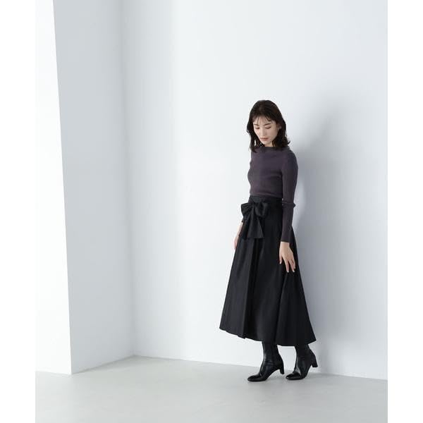 Natural Beauty Basic Asymmetrical Rib Knit Sweater In Charcoal Women's