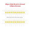 20pcs Side Brush+20pcs Screws for iRobot Roomba 500 600 700 Series 550 560 630 650 760 770 780 Vacuum Cleaner Accessories Parts