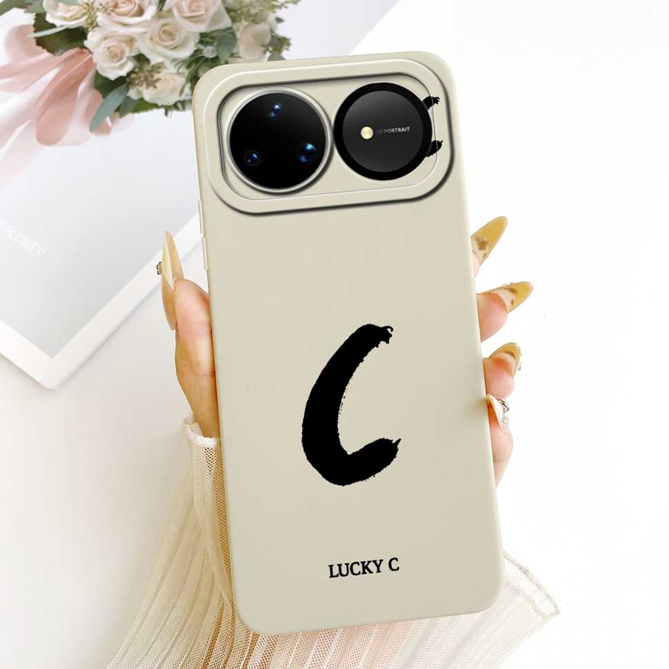 For Huawei nova 15 Ultra 5G Case SLY-AL00 Silicone Cover For Huawei Nova15 Ultra 5G 6.84" Fashion Simple Letters A-Z Phone Shell