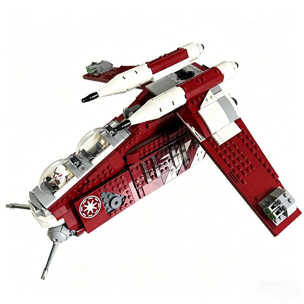 

MOC Creative Plan Transport Aircraft Republic Dropship Gunship Building Blocks Bricks Toys Birthday Adult Festival Party Gifts