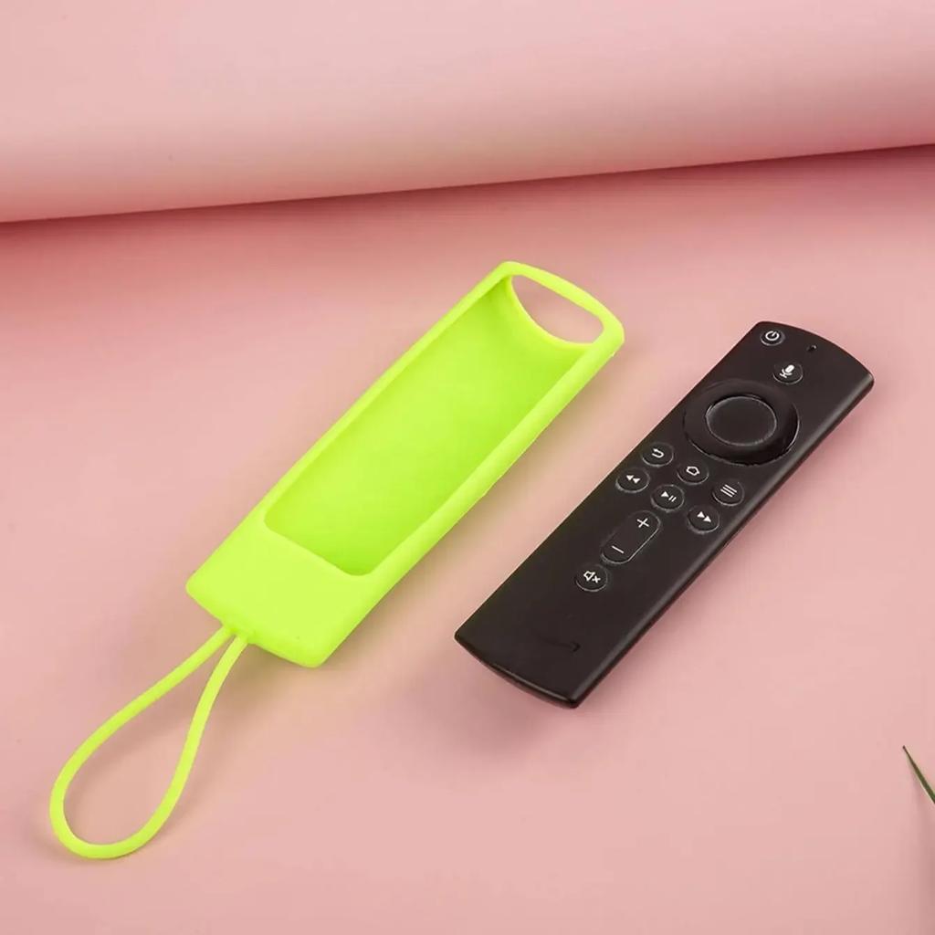 1pc - Luminous silicone cover for remote control, with hanging rope, suitable for fire tv4K TV remote control