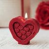 Romantic Love Candles Heart Shaped Scented Candle with Gift Box for Valentine's Day Proposal Anniversary Wedding Party Decor
