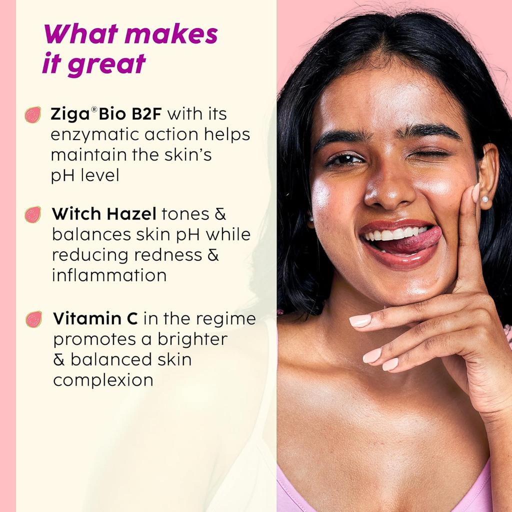 Regime Illuminante Pelle Guava e Rose Plix con Detergente, Tonico Siero, Siero alla Vitamina C, Set Idratante per Uomo Donna