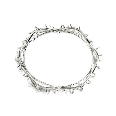 Bracelet à la mode en alliage Bracelet tendance avec détails d'épines Matériaux en alliage durables Bracelet Manchette Bracelet de poignet Breloque