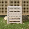 VidaXL White Composter 82.5x82.5x99.5 Cm Solid Pine Wood 823816