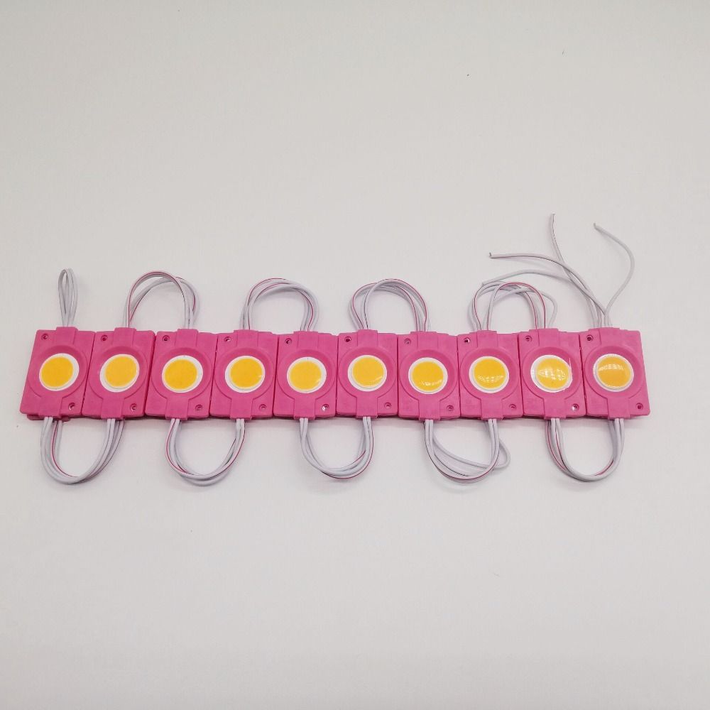 20pcs Waterproof COB Light 12V 24V Backlight Modules Warning Lamp Hard Strip Bar Light  Sign Channel