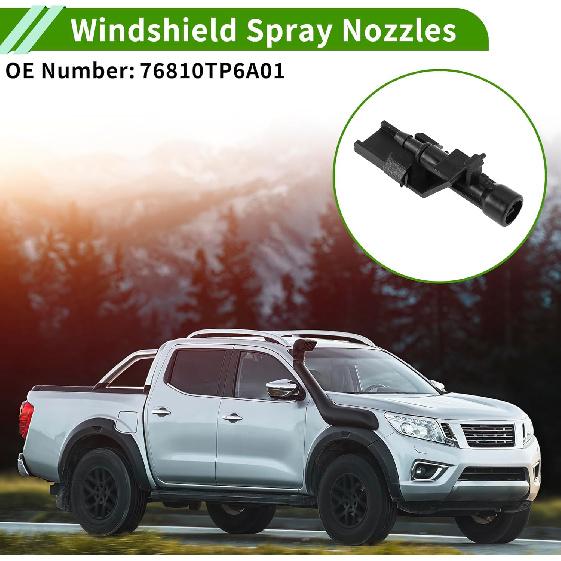 Windshield Washer Nozzle 76810TP6A01 for Honda HR-V 2016–2022 CR-V 2012–2016 Accord 2011–2012 Crosstour 2010–2015 Front Wiper Spray Jet Kit