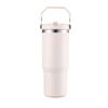 Leakproof Insulated Cup 30oz Large Capacity Water Bottle with Handle/Straw Colorful Tumbler Gift for Travel Car Office Workout