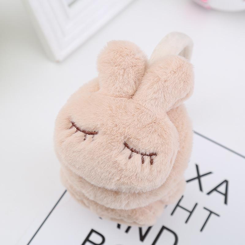 Süße Kaninchen Warme Ohrenschützer für Kinder, Cartoon Ohrenschützer für Schüler, um den Winter warm zu halten