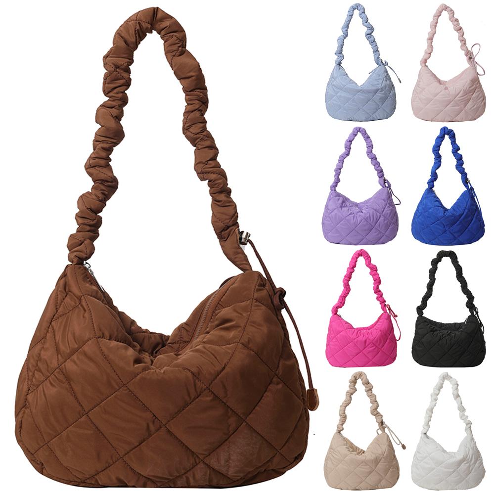 Quilted Padded Crossbody Bag Women Pleated Bubbles Cloud Shoulder Bags Large Capacity Handbags Tote Designer Bag Dumpling Bag