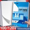 Yuanhao A4 100gsm Extra silný bílý kopírovací papír, 120g, 100 listů pro kancelářské/domácí použití