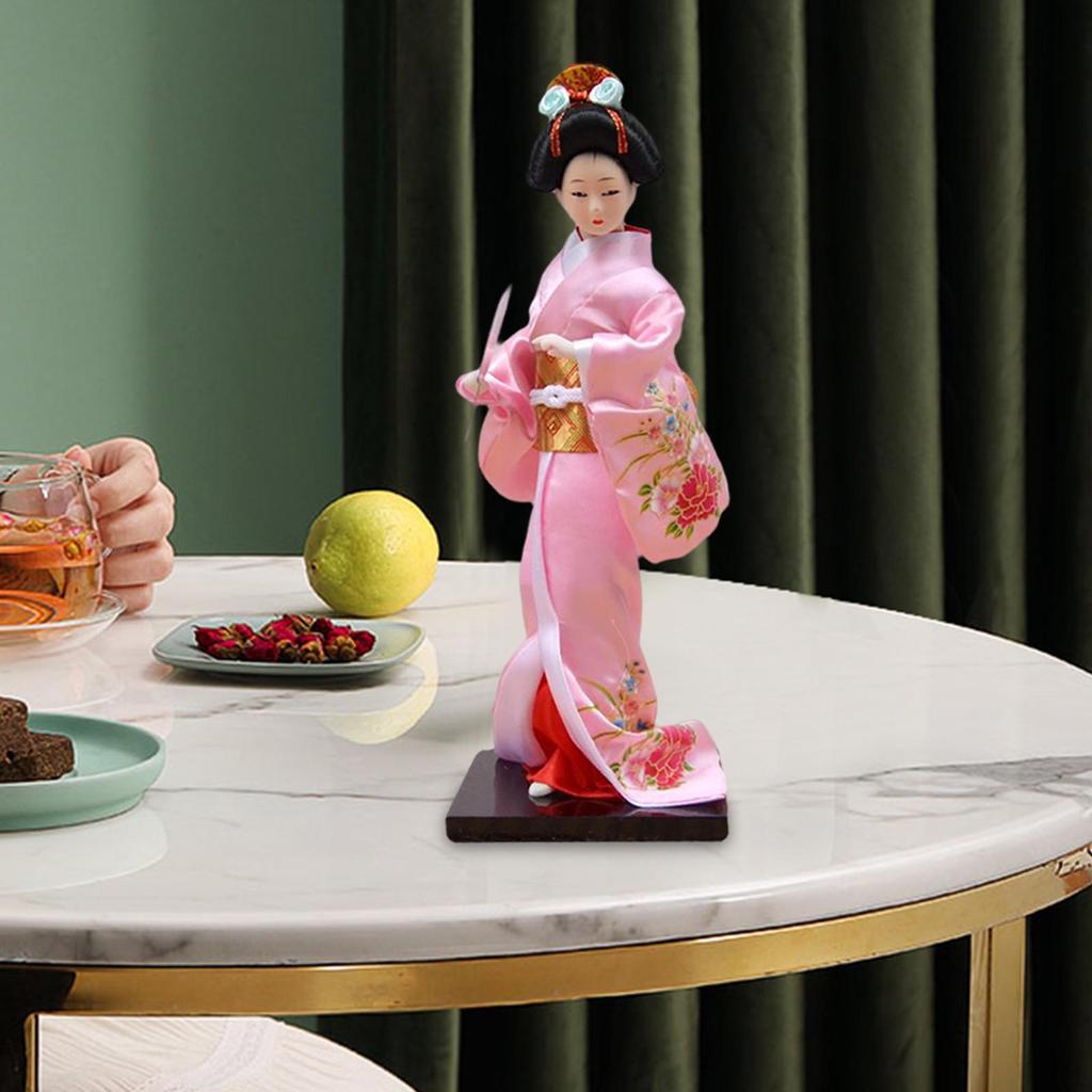 11 Inch Japanese Geisha doll 27cm Asian Kimono Figurine Decoration Gift