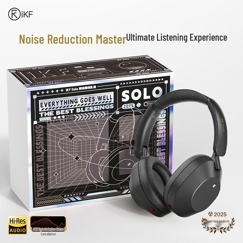 

iKF Wireless Active Noise Cancelling Headphones Standard