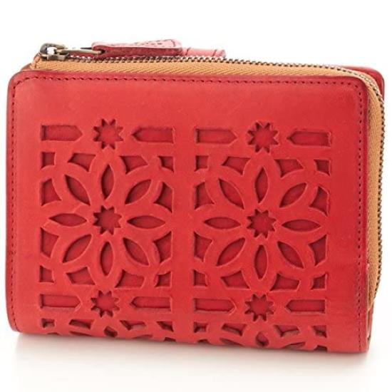 Bifold Wallet Cutwork Wine [Genten]