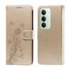For Xiaomi Redmi 15 5G Leather Case Butterfly Floral Imprint Wallet Stand Cover