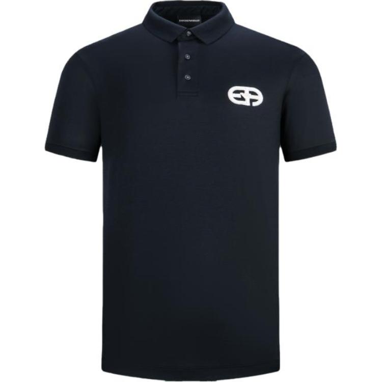 EMPORIO ARMANI Logo patch Button fastening Polo Shirt 8N1FB6-1JUVZ-0920-