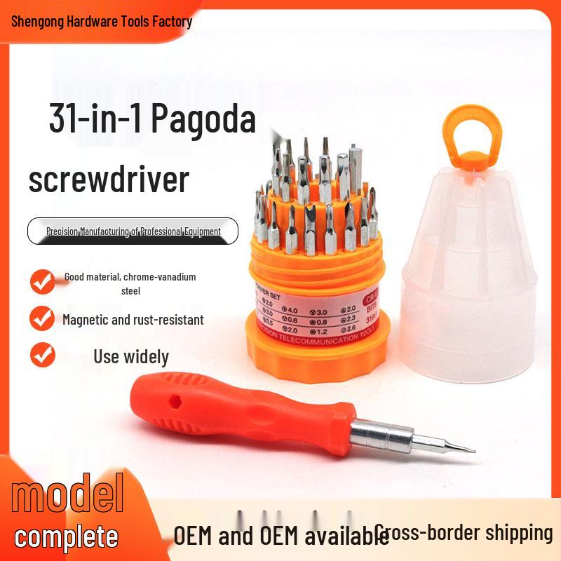Hot Selling 31-in-1 Multi-head Tower Screwdriver Set for Daily Maintenance