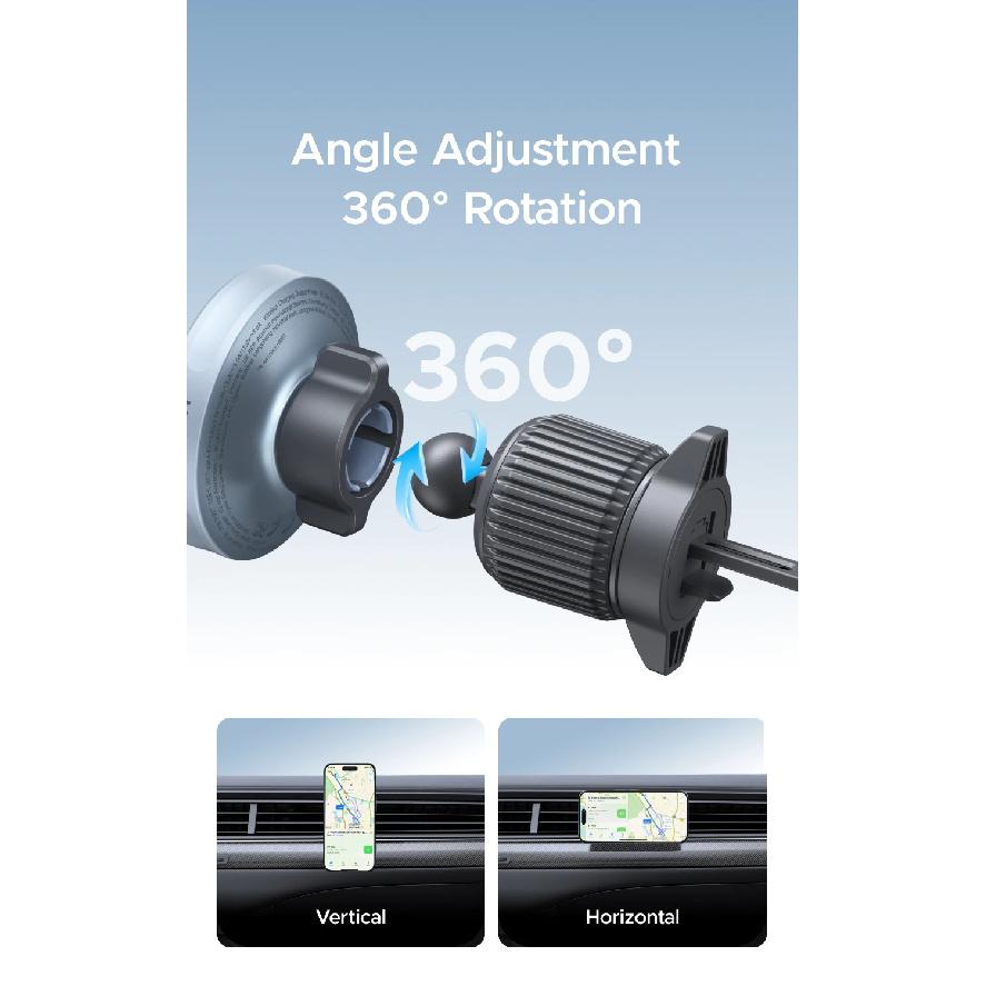 UGREEN Qi2 25W 15W Magnetic Car Phone Holder Wireless Charger Stand For iPhone 17 16 15 Pro Max Charging for Magsafe Car Charger