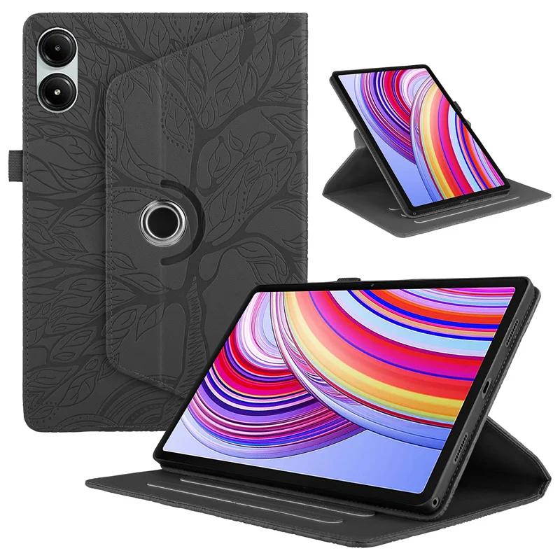 

Чехол для планшета Xiaomi Poco Pad Tablet 2024 Защитный чехол из искусственной кожи с поворотом на 360 градусов Чехол-подставка для Xiaomi Redmi Pad Pro 12.1 Чехол Poco Pad 12.1 чёрный