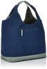Lee Tote Logo Denim with Interior Navy Bag, Patch, Material, Multifunctional, Dividers, Large,