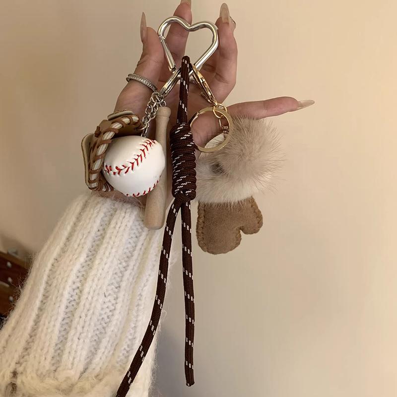 Bag Charm Mink Fur Bag Pendants Mini Gloves Cute Sweet Bag Accessories Multifunctional Charm